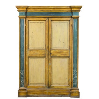 Old European Pine Armoire For Sale