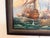 2010s Original Marine Naval Battle Oil Painting Sailing Ships Seascape Framed, Signed For Sale - Image 5 of 11
