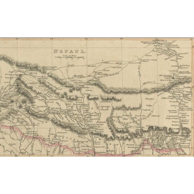 Large Northern Hindostan Map by J. Thomson, 1817 For Sale - Image 6 of 9