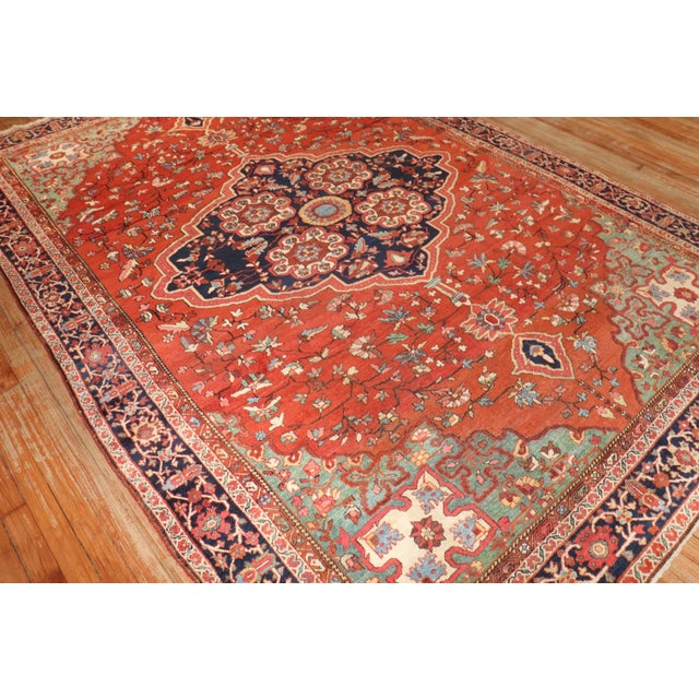 Antique Sarouk Ferehan Rug - 6'11" x 10' For Sale - Image 4 of 12