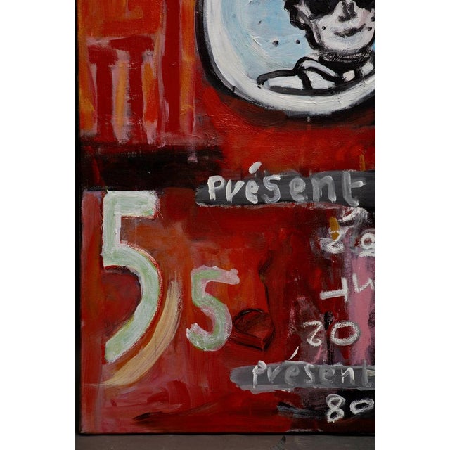 Delphine Perlstein, Earth to the Moon, 2006, Oil on Canvas For Sale - Image 7 of 15