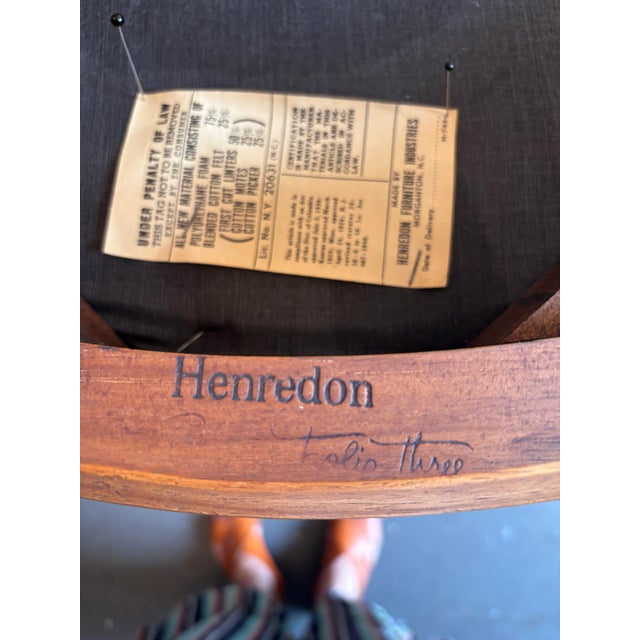 Vintage Henredon Slipper Chairs - Neoclassic Caned Backs, a Pair For Sale In Minneapolis - Image 6 of 8