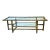 Vintage McGuire Two-Tier Glass Coffee Table, Attributed to Lyda Levi 1960's For Sale