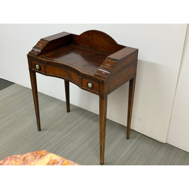 Flame Mahogany Ladies Writing Desk, Early 20th Century For Sale - Image 4 of 12