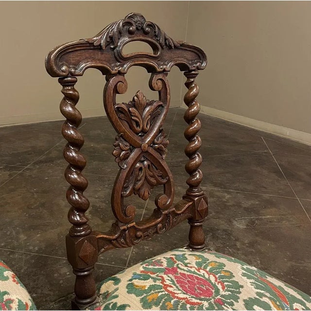 Set of Four 19th Century Napoleon III Period Louis XIV Style Side Chairs For Sale - Image 11 of 13
