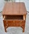 Drexel Drexel Inlaid Side Table YewWood One Drawer Regency Style Stretcher Base Vintage For Sale - Image 4 of 13