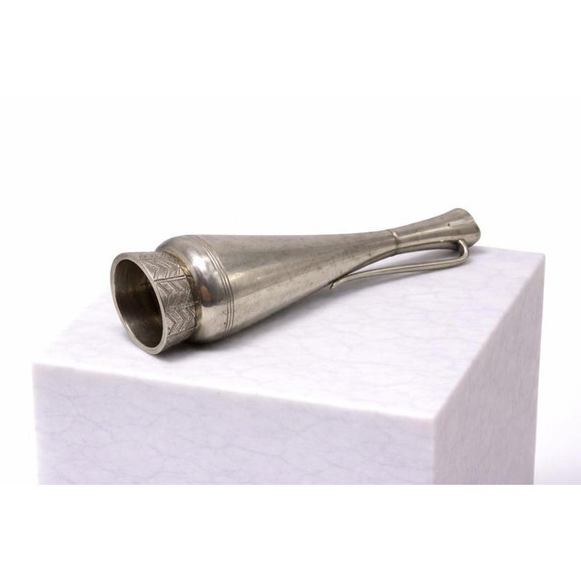 1960s Mid-Century Modern Swedish Pewter Vase from GAB, 1966 For Sale - Image 5 of 9