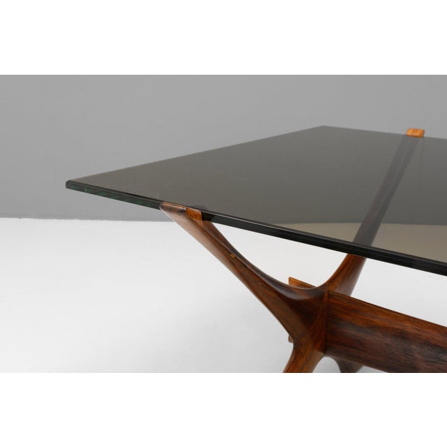 Iconic mid-century coffee table designed by Fredrik Schriever-Abeln and produced by Örebro Glasindustri in the 1960s. The...
