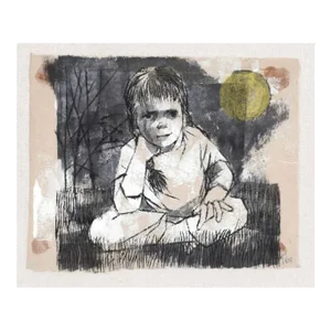 1963 Mid Century Modern Portrait of a Child
