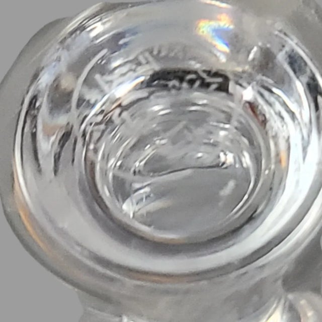 Traditional Late 20th Century Vintage Pair Baccarat Crystal Piccadilly Wine Glasses For Sale - Image 3 of 3