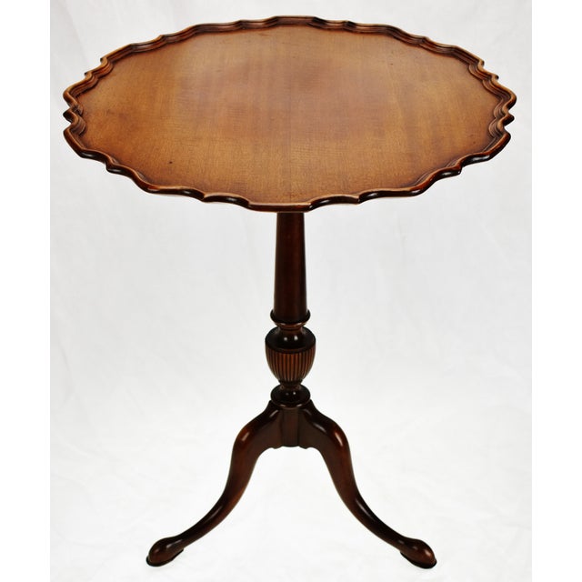 Vintage Ferguson Bros Mahogany Pie Crust Tilt Top Table Chairish