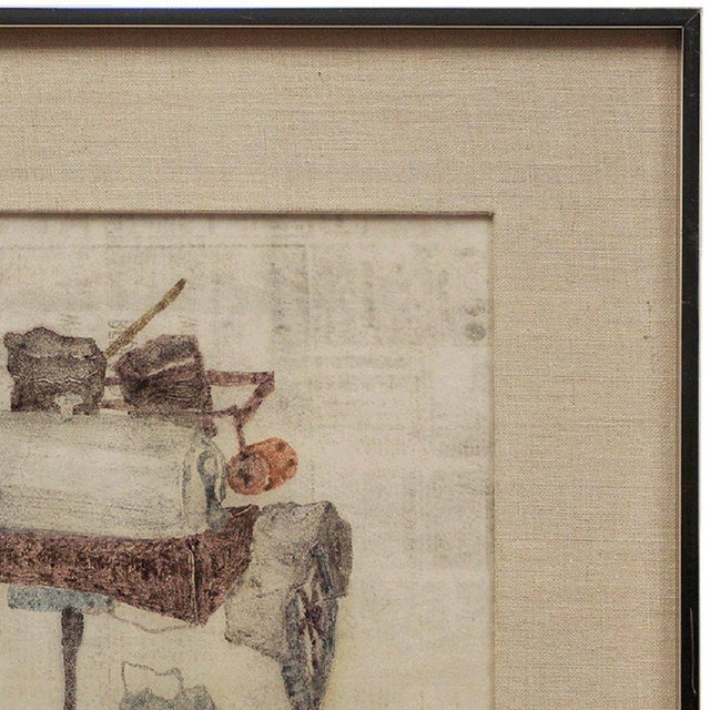 Joseph Solman, Old Fire Wagon, Monotype For Sale - Image 4 of 4