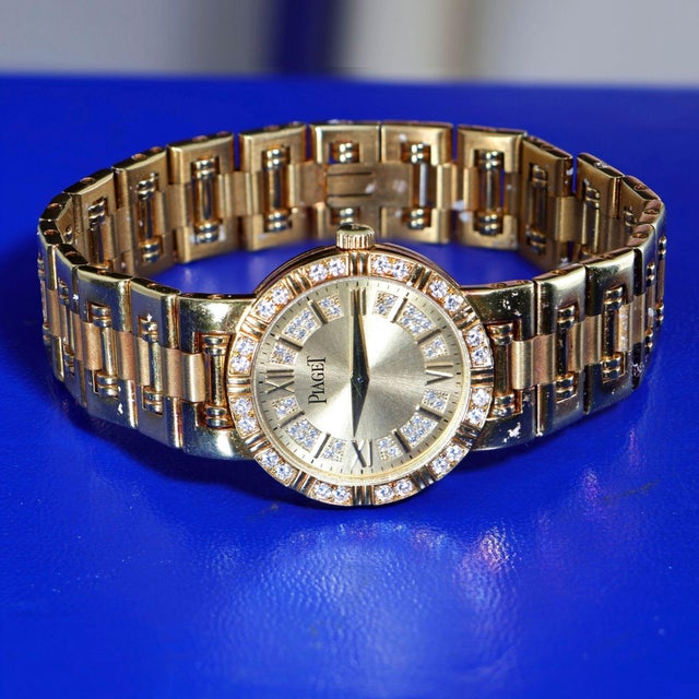 Metal Piaget Dancer 125th Anniversary Limited Edition Diamond 18k Gold Watch For Sale - Image 7 of 14