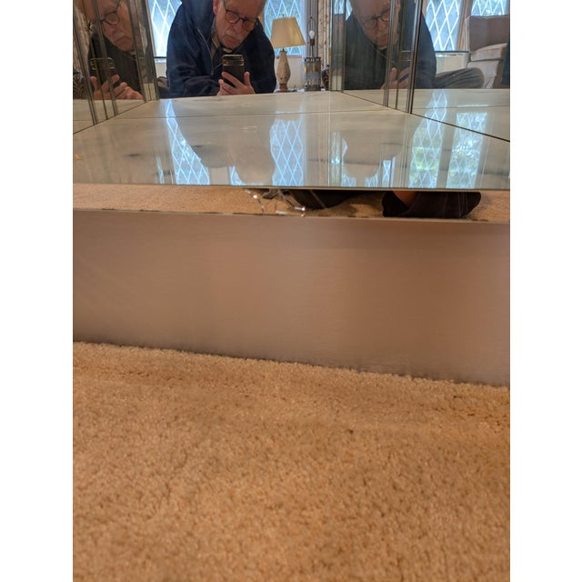White 1990s Mirrored Wall Unit For Sale - Image 8 of 8