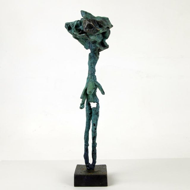 Bronze Female Figure Sculpture by Óscar Aldonza Torres For Sale - Image 3 of 10