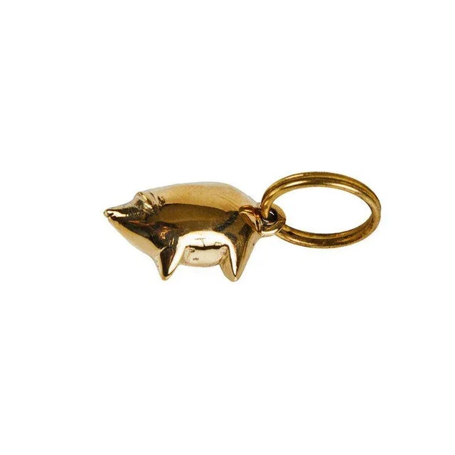 Carl Auböck Model #7151 'Anchor' Brass Figurine Keyring For Sale - Image 9 of 10