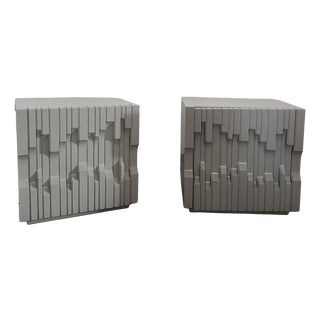 Norman Bedside Tables in Lacquered Wood, 1970s, Set of 2 For Sale