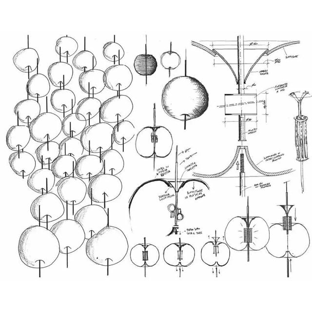 Large 'Kushi' Opaline Glass and Copper Suspension Lamp for Kdln For Sale - Image 9 of 13