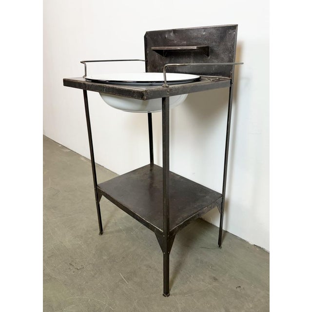 Vintage Industrial Hospital Wash Basin, 1960s For Sale - Image 10 of 17