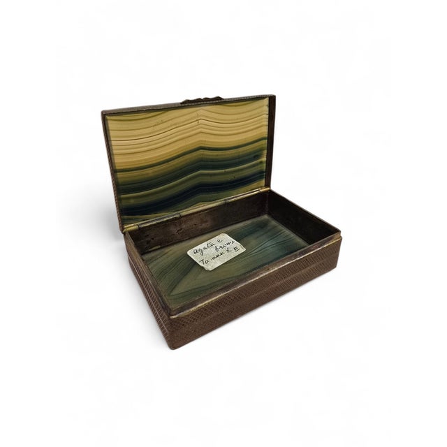 Agate Box with Gilt Bronze Mounts, 1870s For Sale - Image 10 of 11