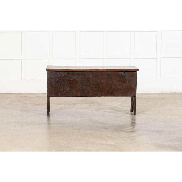 17th Century English Oak Coffer, 1690 For Sale - Image 12 of 15