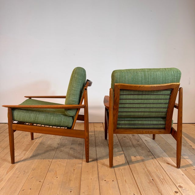 Vintage Lounge Chairs by Arne Vodder for Glostrup Møbelfabrik, 1960s, Set of 2 For Sale - Image 5 of 10