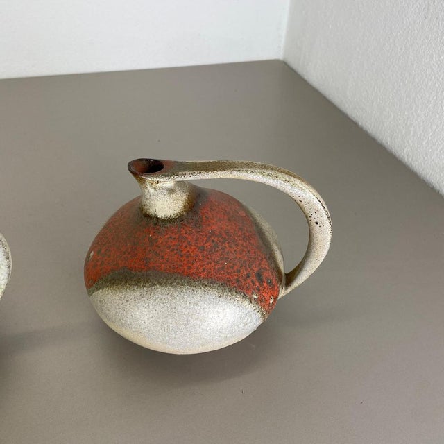 Pottery Vases 313 by Kurt Tschörner for Ruscha, Germany, 1960s, Set of 2 For Sale - Image 9 of 18