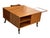 1960s Danish Lovig Square Coffee Table With Drawer, Open Shelves & Original Casters For Sale In Los Angeles - Image 6 of 16