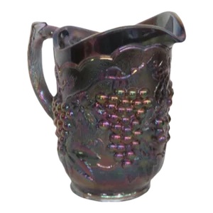 Imperial Grape Style Carnival Glass Amethyst Water Lemonade Pitcher