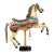 Mid 20th Century Vintage Life-Sized Polychromatic Decorated Carousel Horse For Sale