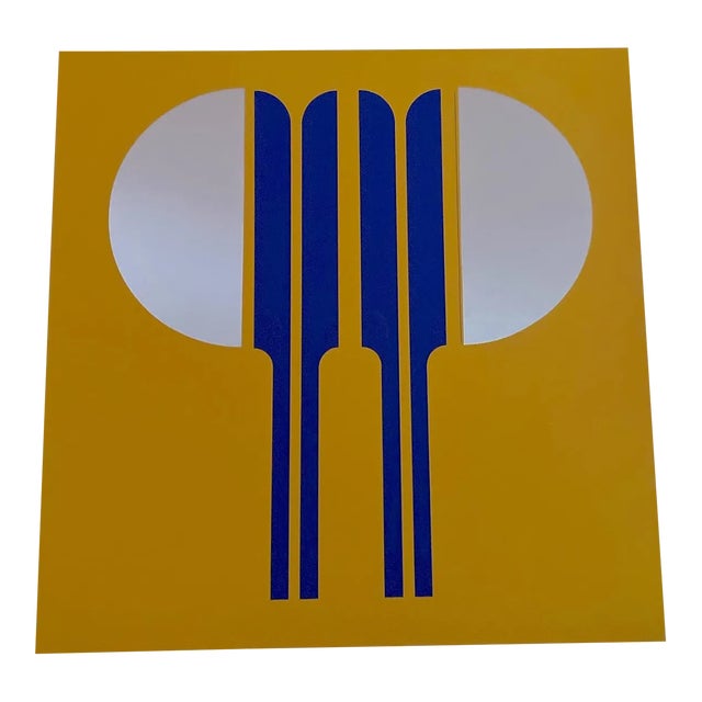 1970s Gerald Laing Cinetic Composition Original Silkscreen, Signed For Sale