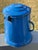 Early 20th Century Early 20th Century European Enamelware 5 Liter / 3.2 Gallon Lidded Bucket - Fjord Blue For Sale - Image 5 of 9