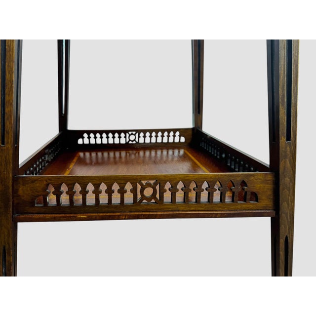 Aesthetic Movement Mahogany Inlaid Occasional/Side Table For Sale - Image 9 of 9