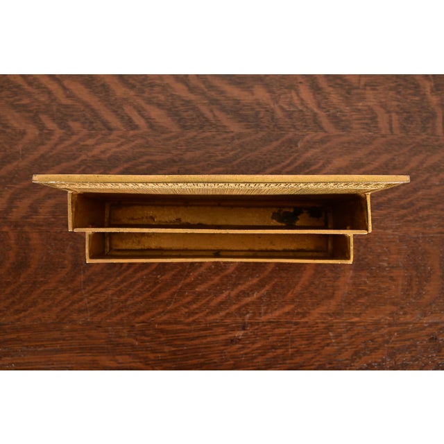 Early 20th Century Tiffany Studios New York Adam Pattern Bronze Doré Letter Rack For Sale - Image 5 of 15