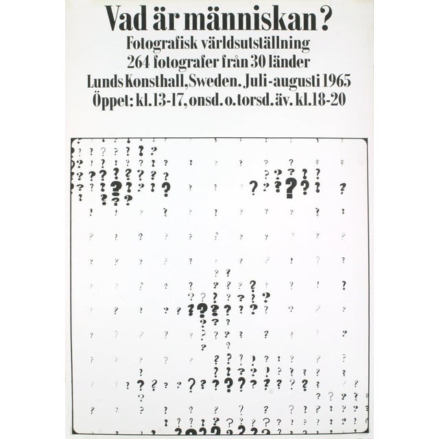 Artist: Artist Unknown Title: Vad Ar Manniskan Year: 1969 Signed: No Medium: Lithograph Paper Size: 39.25 x 27.5 inches (...