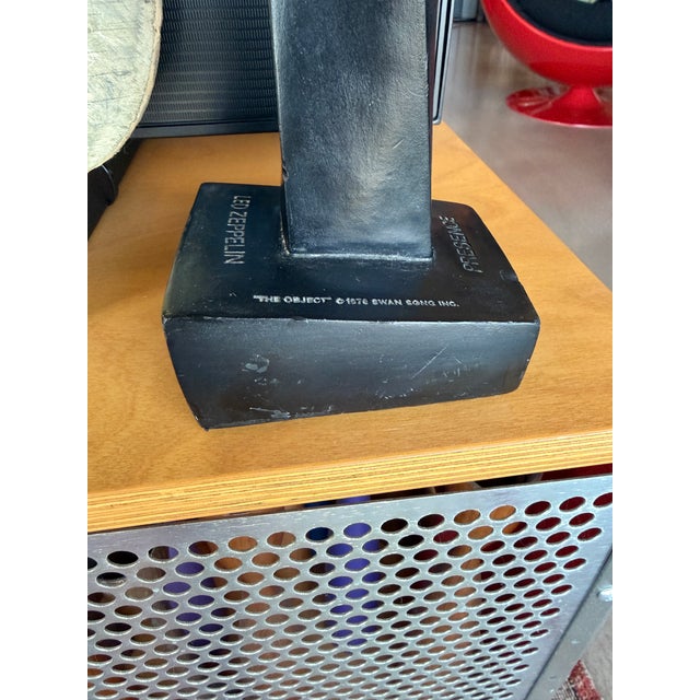 1980s Led Zeppelin “The Object” Reproduction Presence Promo Statue Number 641/1000 Swan Song For Sale - Image 18 of 18