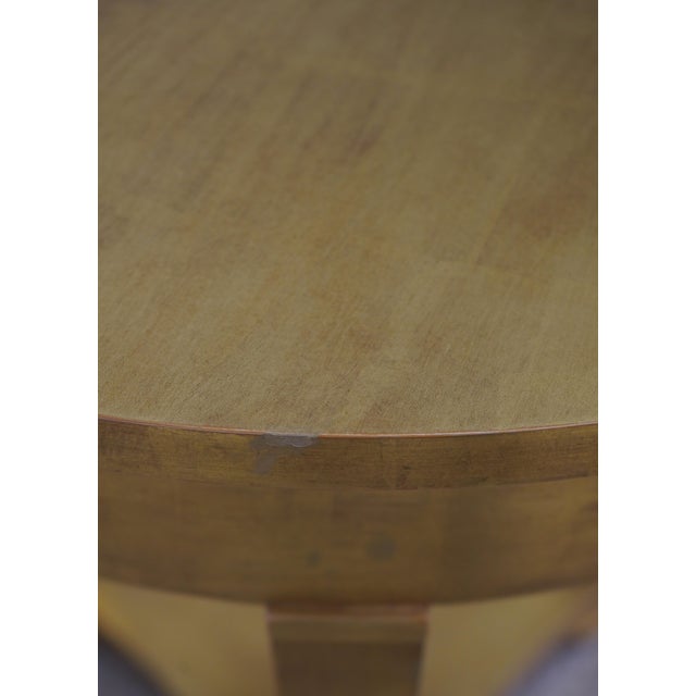 Gold Painted 2 Tier 1 Drawer Empire End Table For Sale - Image 15 of 17