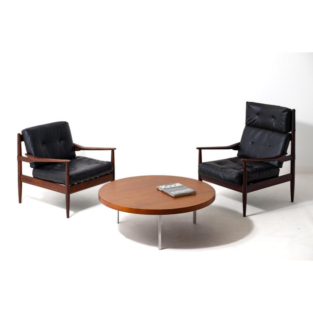1950s Teak Round Table by Koh Liang Le for Artifort, 1950s For Sale - Image 5 of 11
