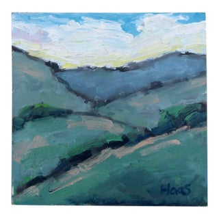 Modern Art, Mt. Diablo Landscape (Original Oil Painting) For Sale