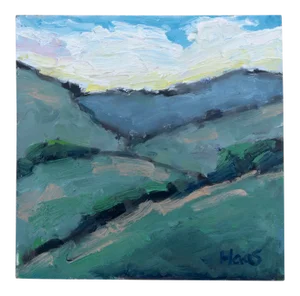Modern Art, Mt. Diablo Landscape (Original Oil Painting)