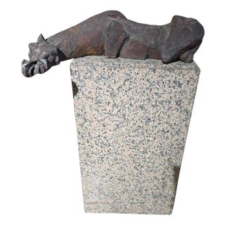 Greek Horse Sculpture on Granite Base by Alfredo Lanz, Italy, 1950s For Sale