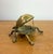 Metal Vintage Brass Hinged Ladybug With Jeweled Eyes For Sale - Image 7 of 9
