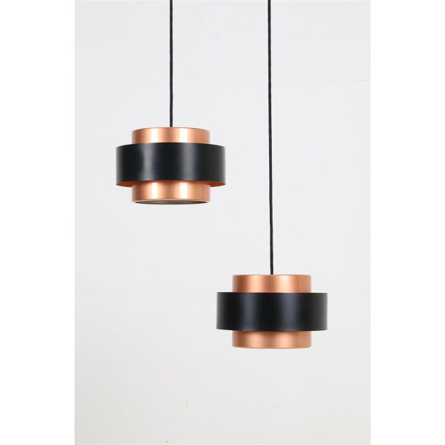 Fog & Mørup Danish Juno Pendant Lamps by Jo Hammerborg for Fog & Mørup, 1960s, Set of 2 For Sale - Image 4 of 18