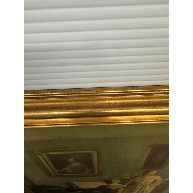 Wood Richard Schaupp "The Adagio" Reproduction Painting, Framed For Sale - Image 7 of 12