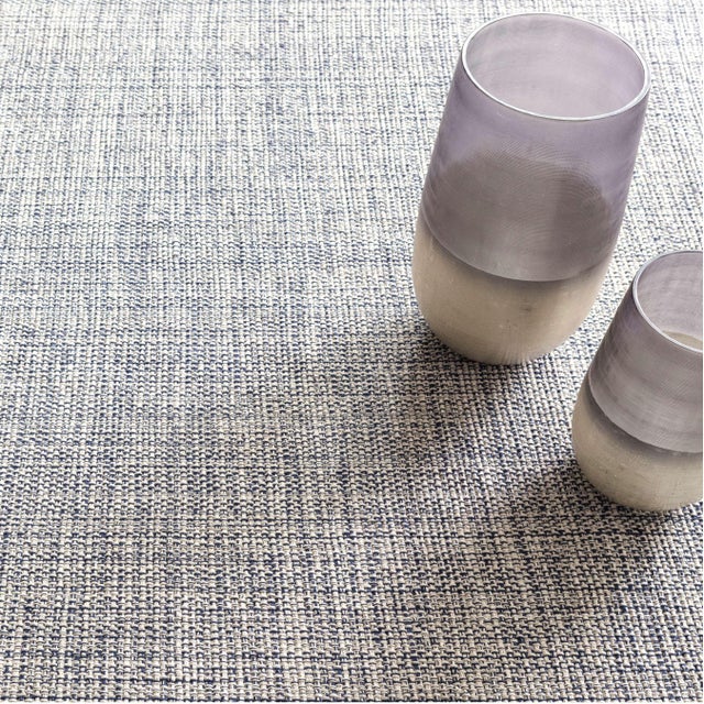 Contemporary Dash & Albert by Annie Selke Marled Indigo Woven Cotton Rug, 5' x 8' For Sale - Image 3 of 6