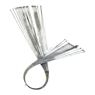 1980s Modern Curtis Jere Wire Swirl Wall Sculpture with End Cap Ball For Sale