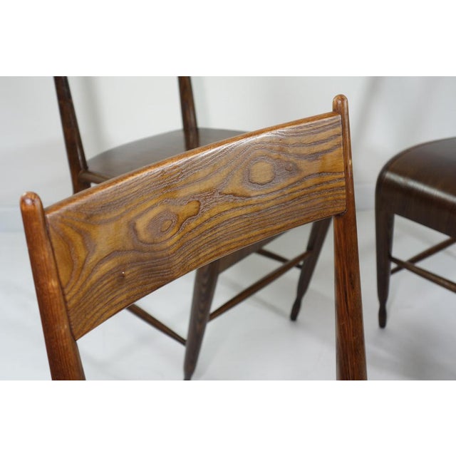 Robin Chairs in Chestnut by Massimo Iosa Ghini for Calligaris, 1989, Set of 4 For Sale - Image 18 of 18