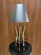 Silver 1970s Space Age Brass & Chrome Starburst Table Lamp For Sale - Image 8 of 8