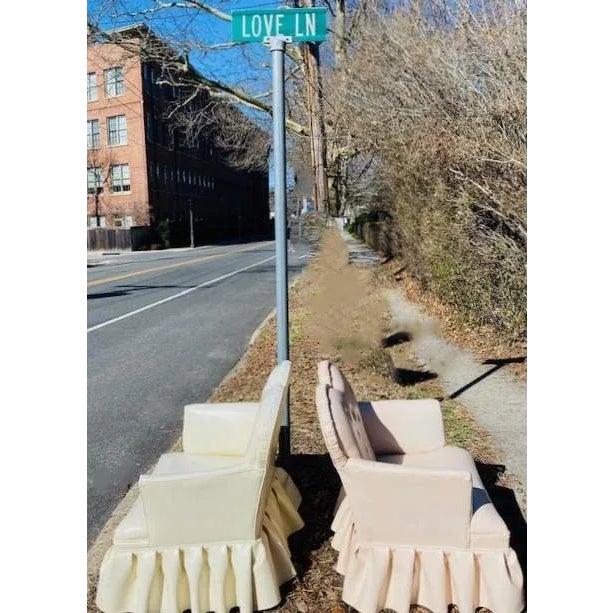 A Boudoir Sweetheart Chair Attributed to LoveShackFancy For Sale - Image 9 of 11