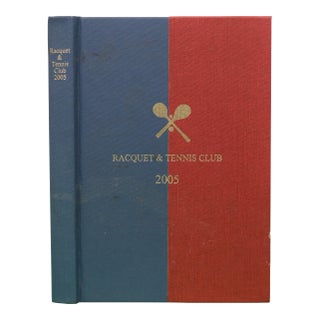 Racquet & Tennis Club Book for 2005 For Sale